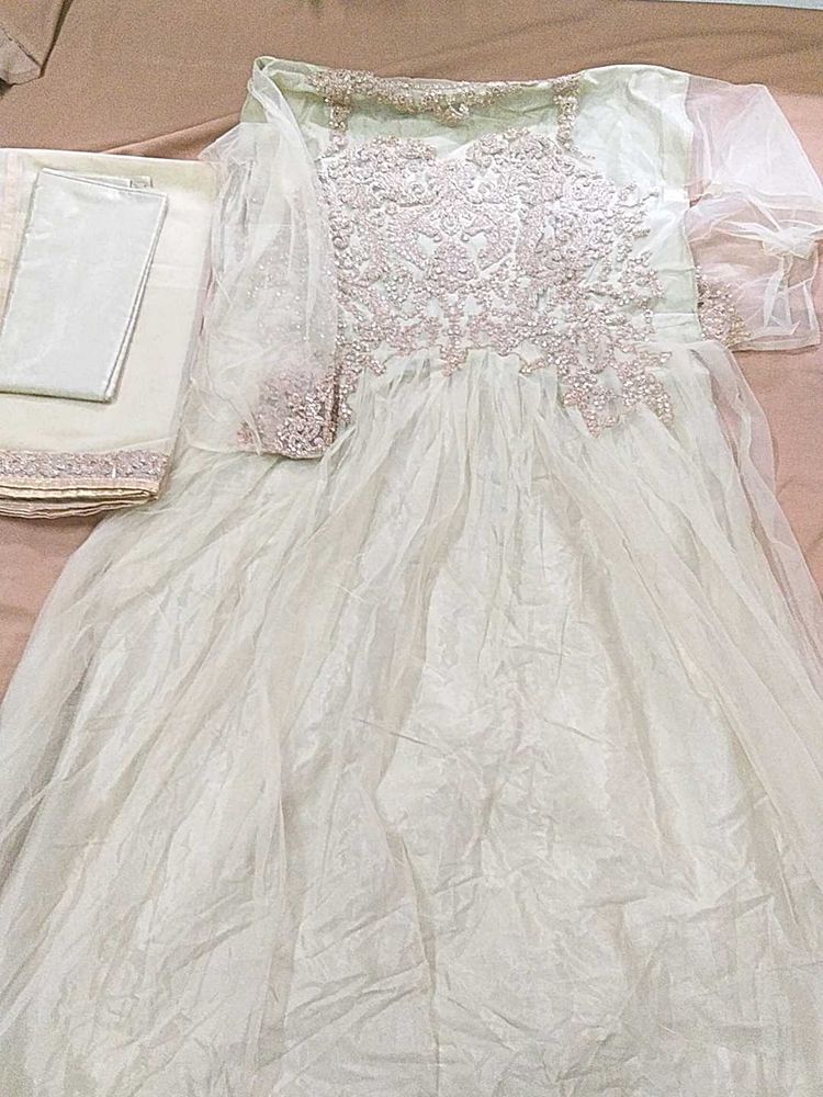 Elegant Embroidered Anarkali Suit