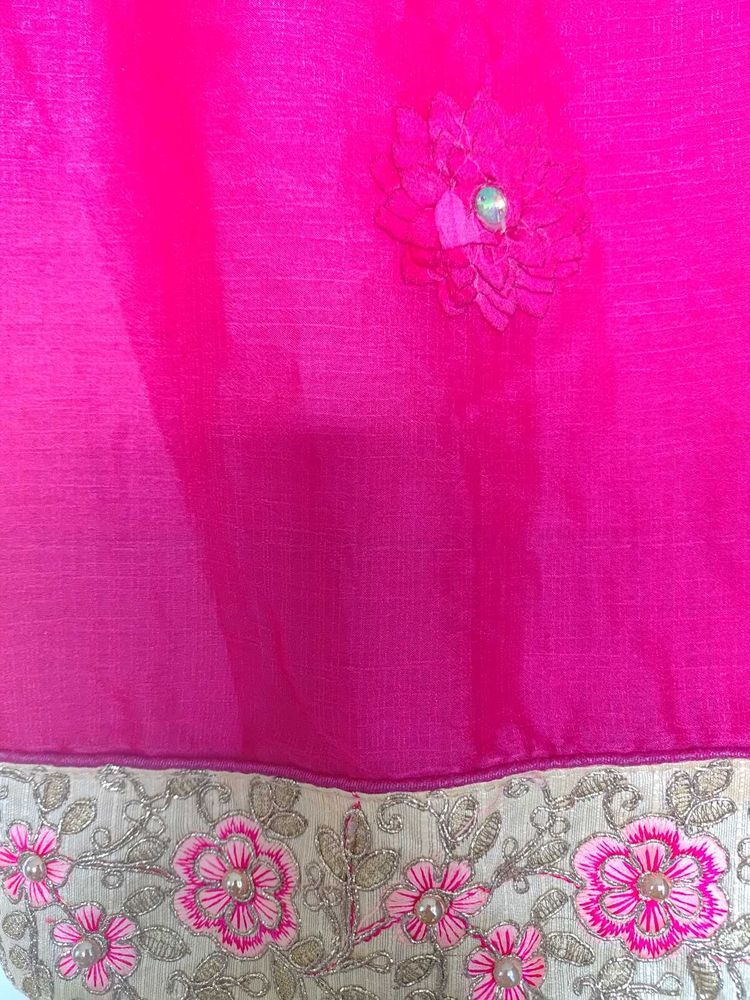 Pink Saree