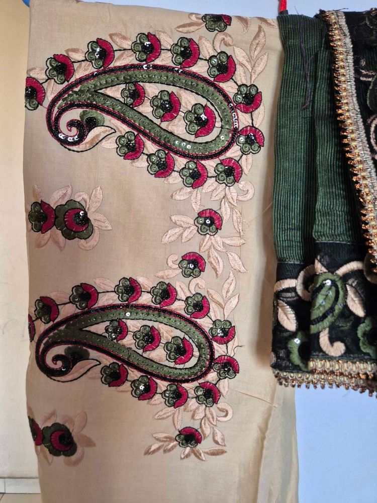 Beautiful Dress Material With Sequins Work