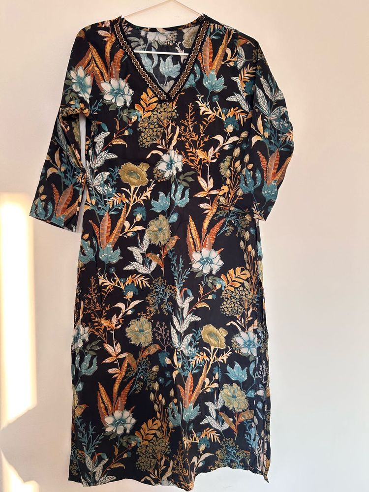 Floral Print Midi Dress