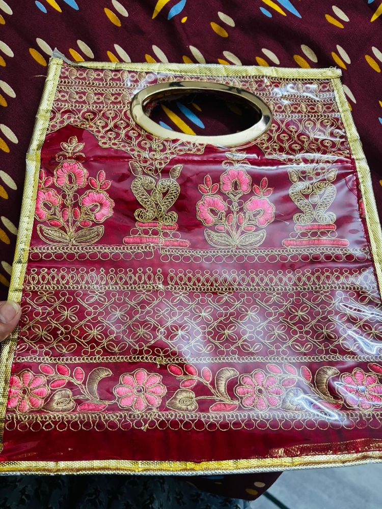 Embroidered Clutch