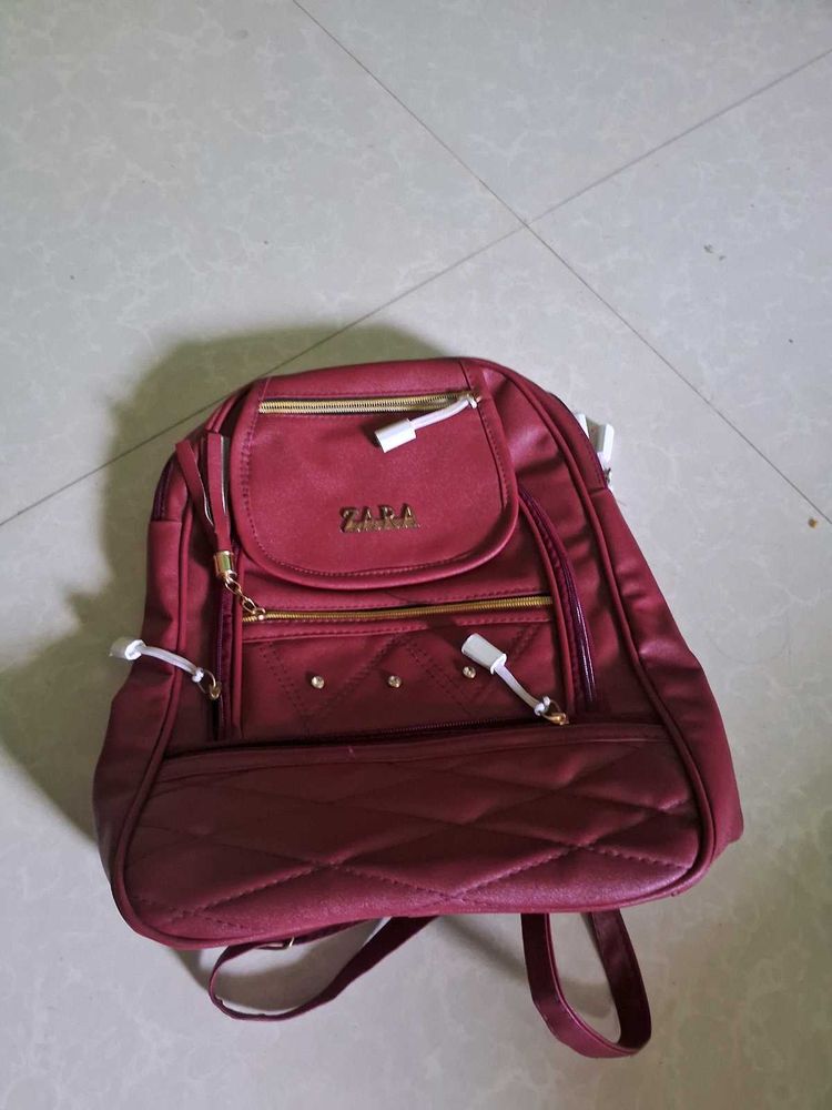 Maroon Backpack