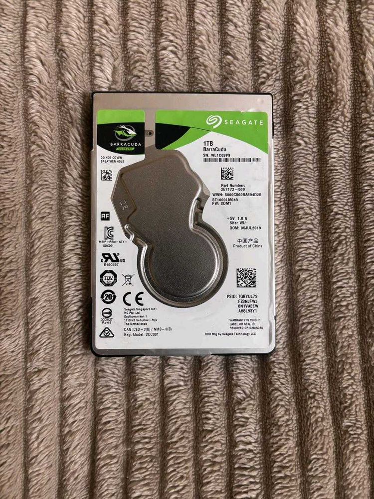 Seagate 1TB Barracuda Hard Drive