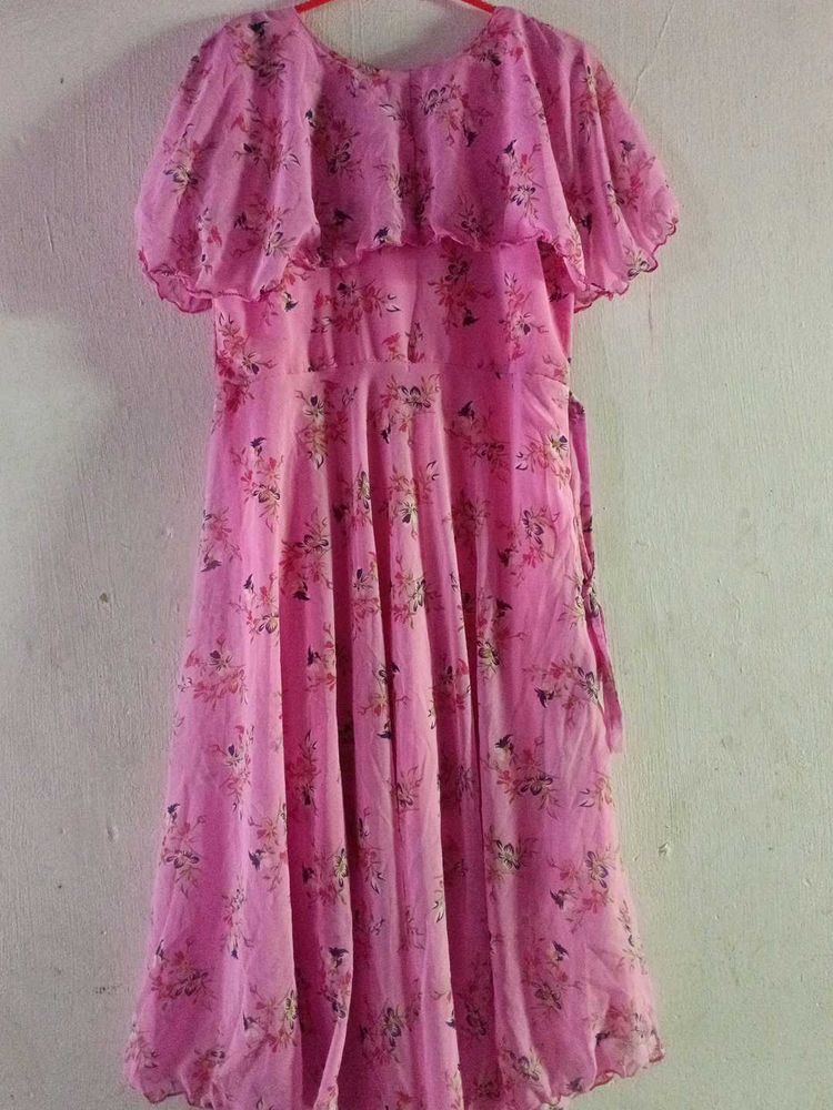 Pink Floral Dress