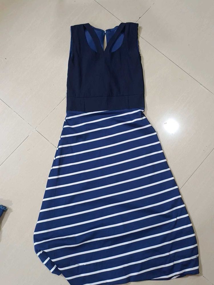 Striped Navy dress &amp; White Dres