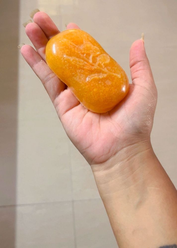 Handmade Orange Soap Bar skin and tan cleaning