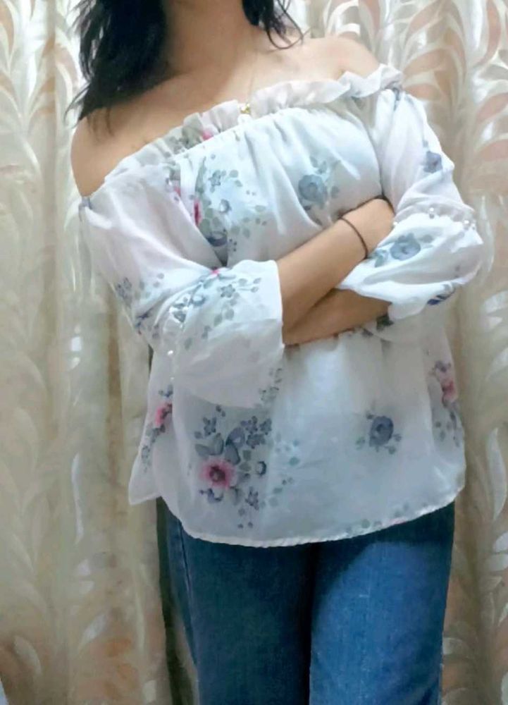 Floral Off-Shoulder Top