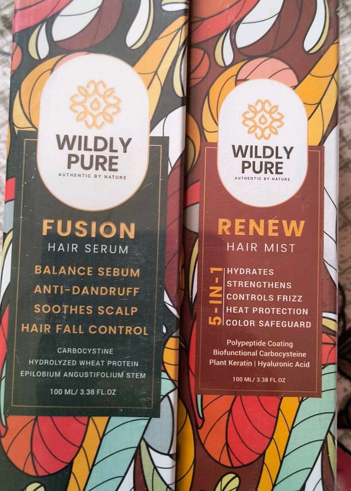 Wildly Pure - Renew Hair Mist, Fusion Serum