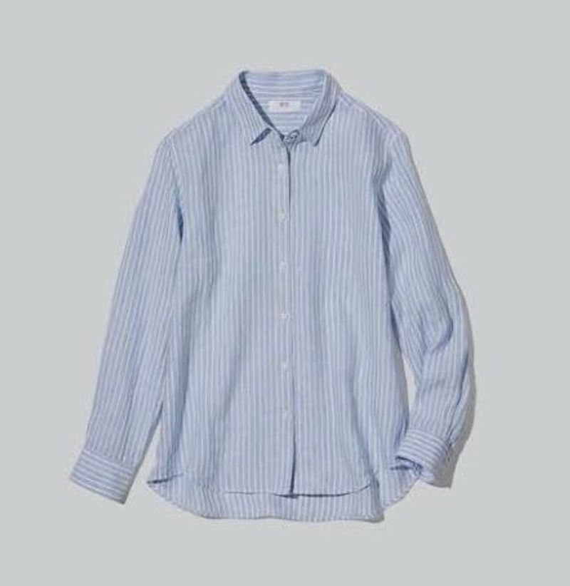 UNIQLO Striped Linen Shirt 👔