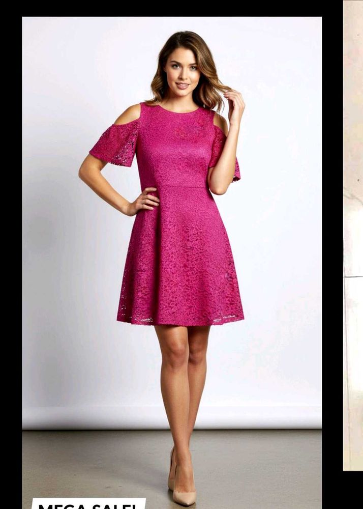 Cold Shoulder Lace Dress