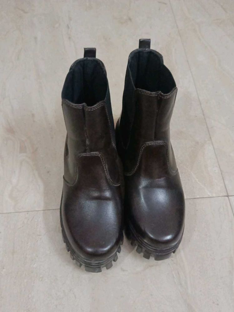 Brown Leather Boots