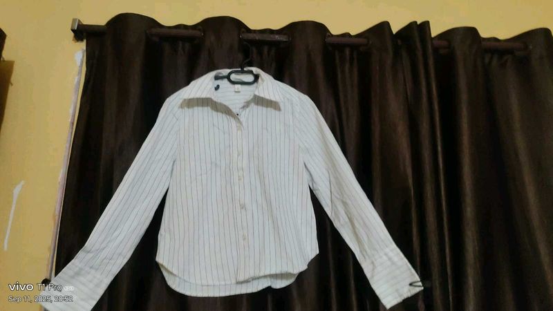 Striped Button-Down Shirt