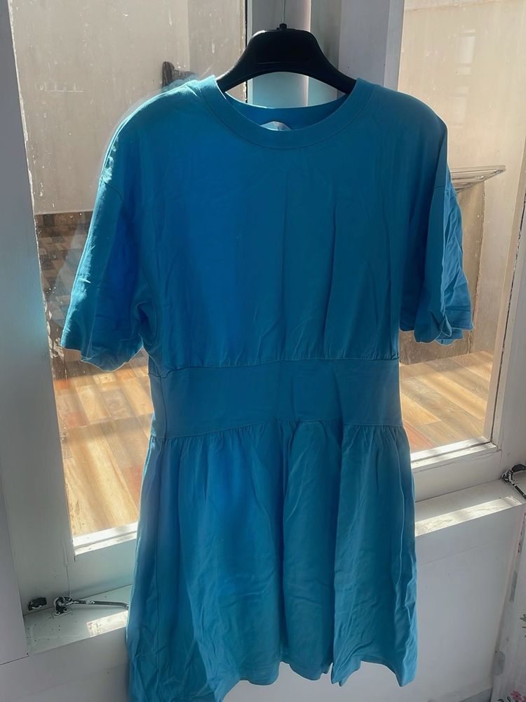 Blue T-Shirt Dress