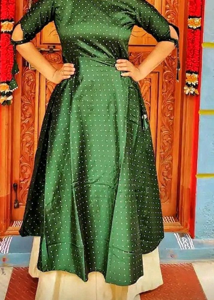 Inddus Artsilk woven Anarkali