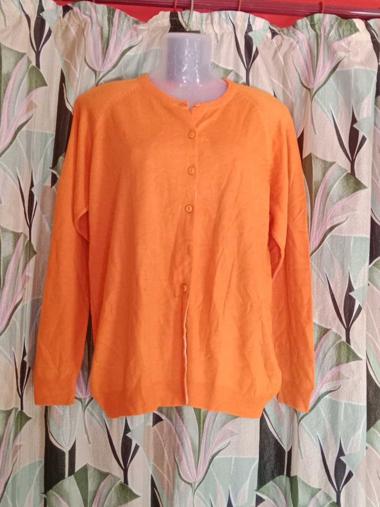 Orange Cardigan