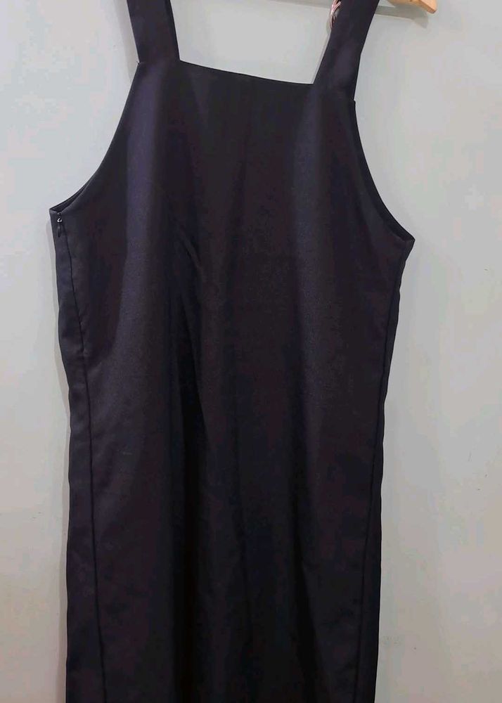 Black Pinafore Dress