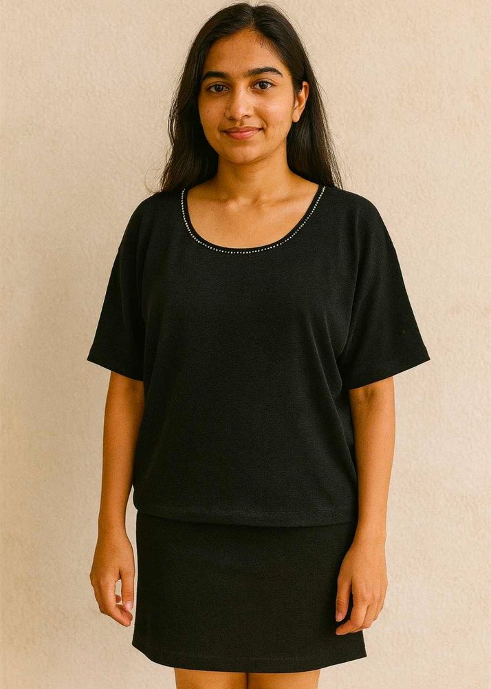 Elegant Black plus size Top