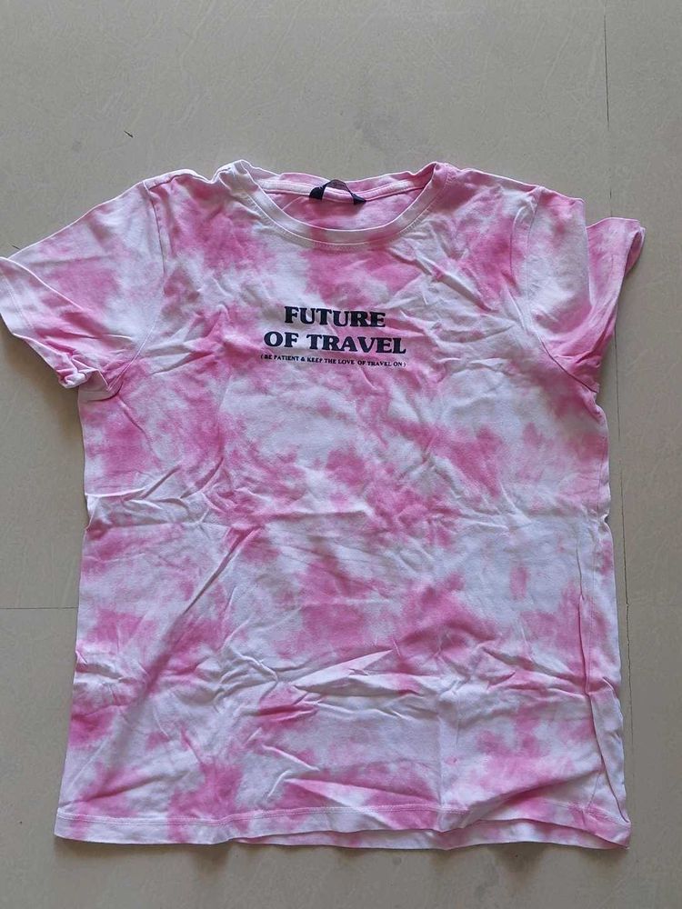Tie &amp; Dye Printed Tshirt Slim Fit
