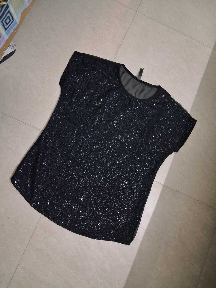 Sparkly Black Top