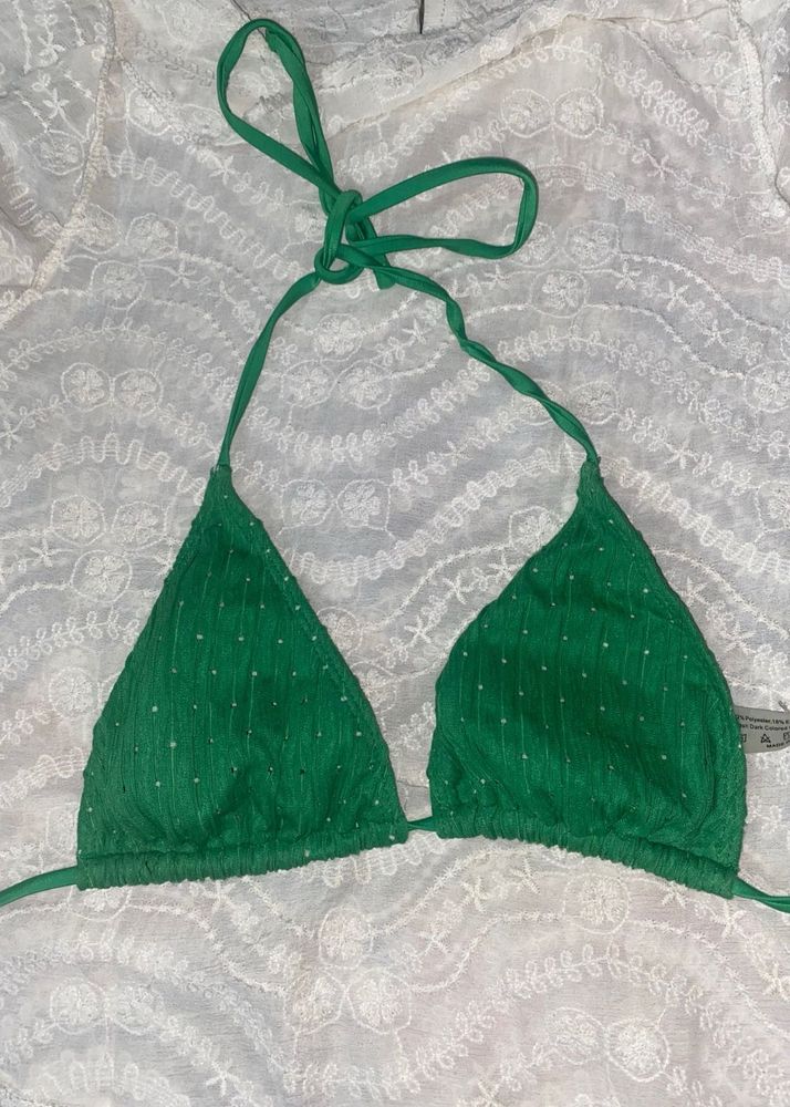 Green Bikini Top