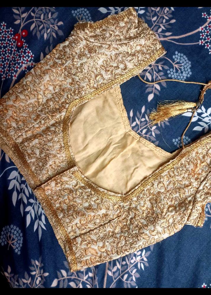 Skin Colour Embroidery Blouse