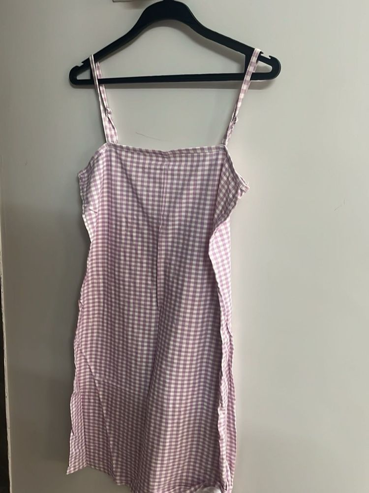 Gingham Slip Dress