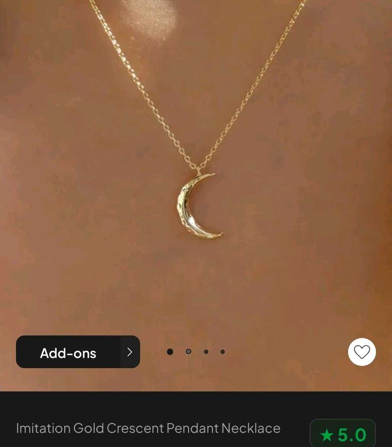 Newme Crescent Pendant Necklace