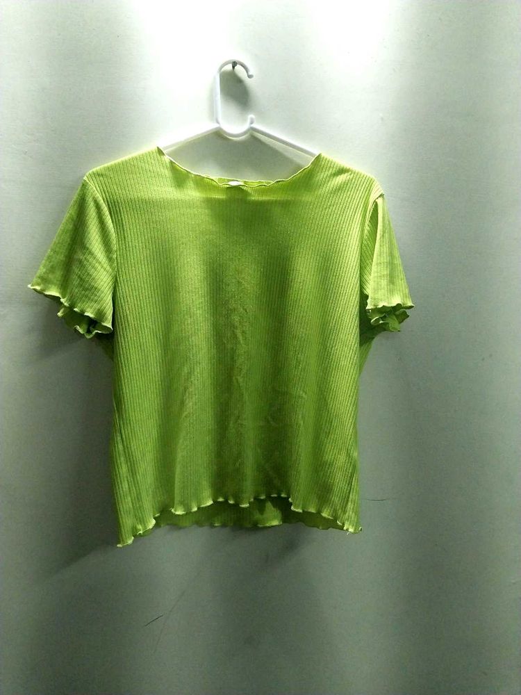 Light Green Crop Top