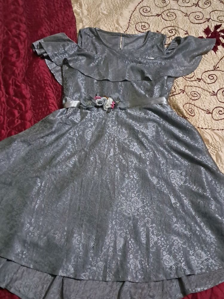 Net Satin Frock