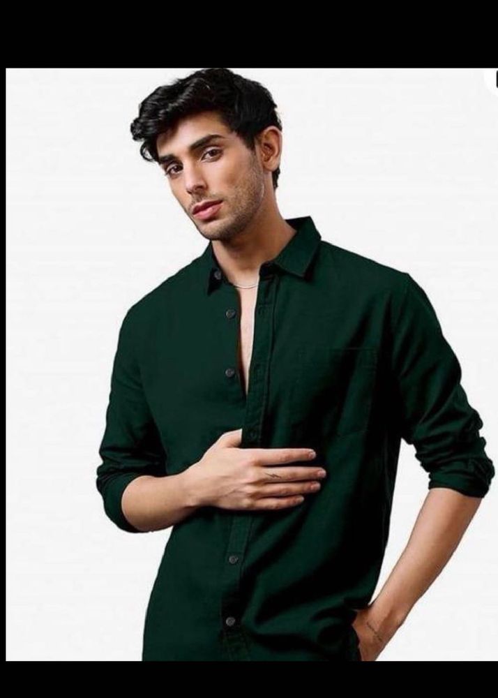 Stylish Dark Green Shirt