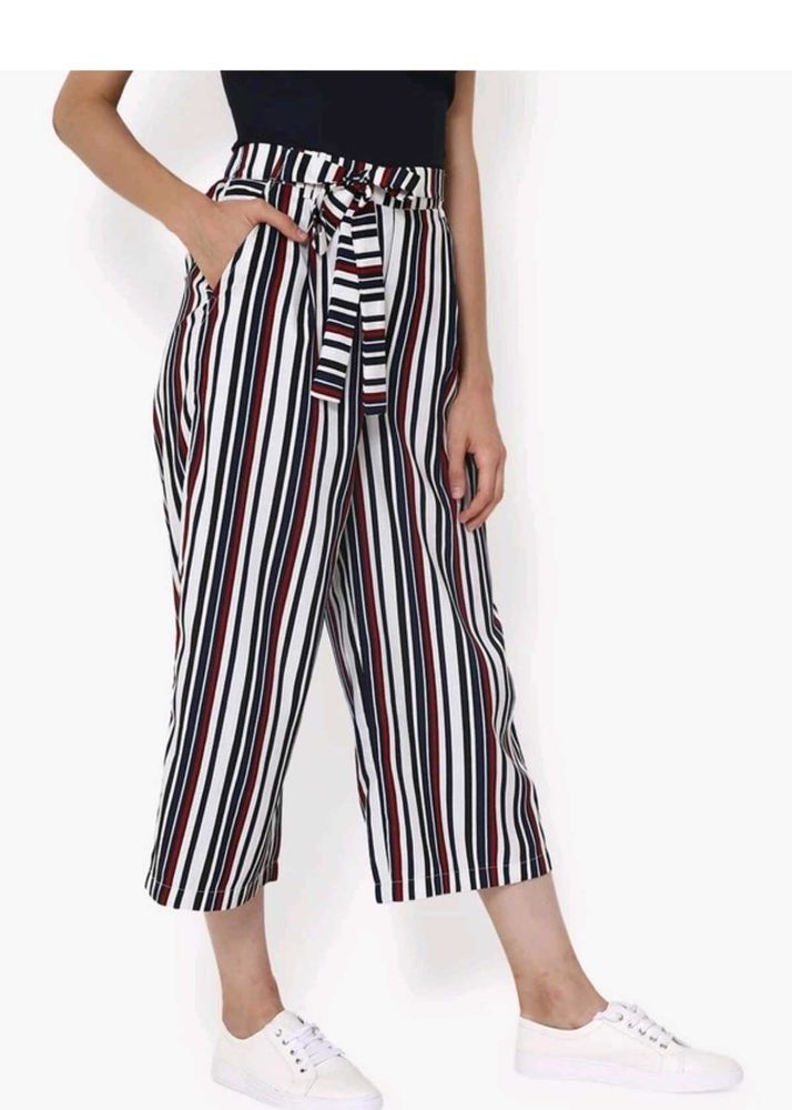 Striped Cropped Pants