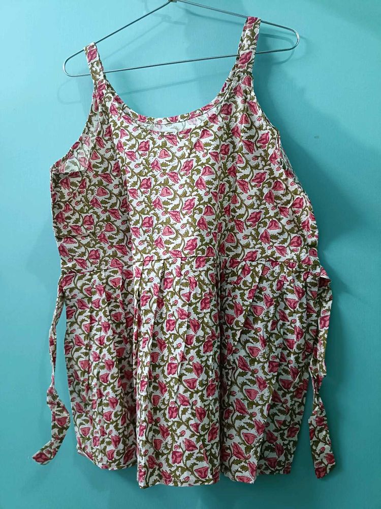 floral printed short kurti
