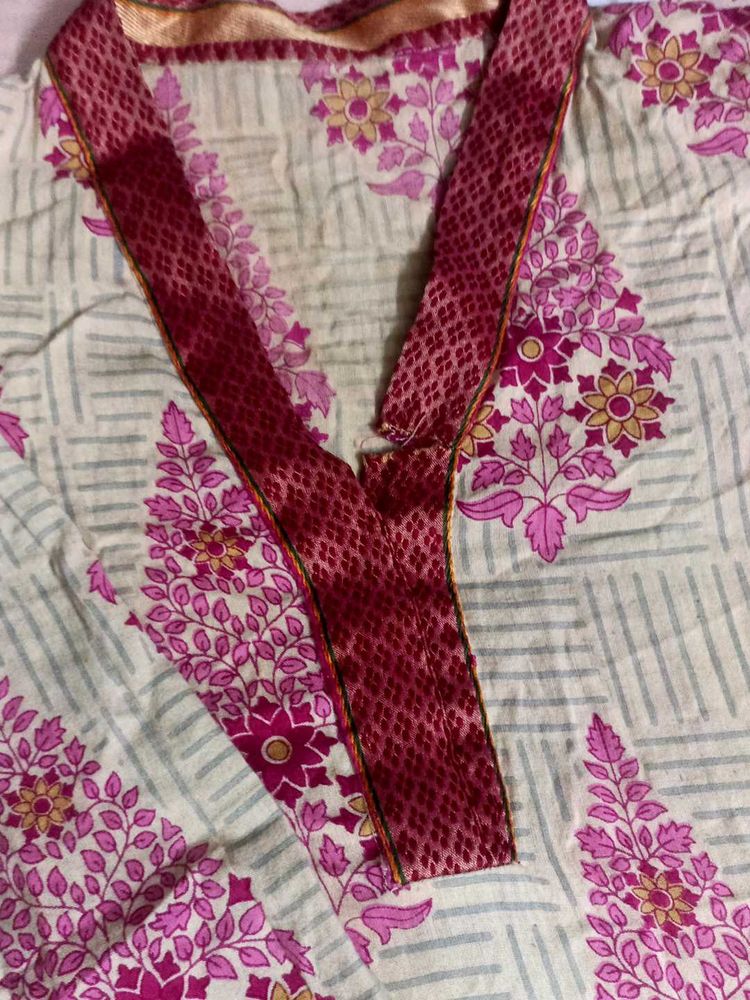 Floral Print Kurta