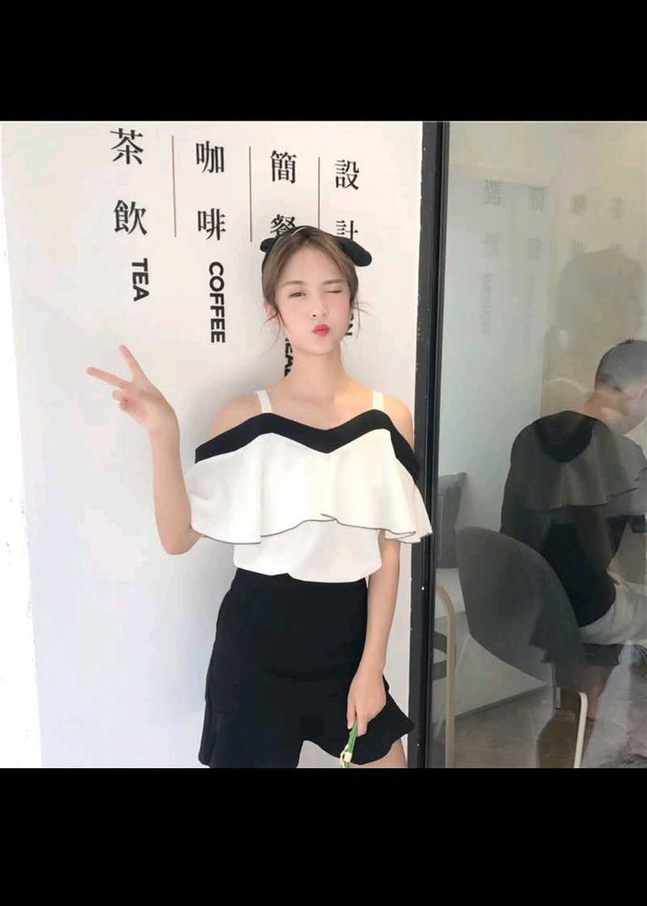 Solid Puff Sleeves Casual Stylish Smoking Regular