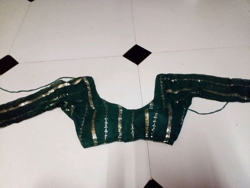 Dark Green Lehnga Choli, Simple Festive Wear