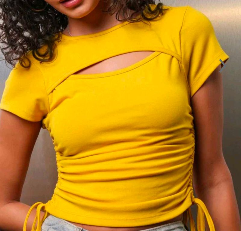 Neck Cutout Top