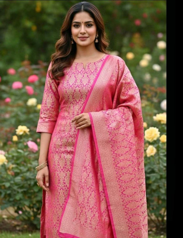 Brocade  Kurti Pant XL