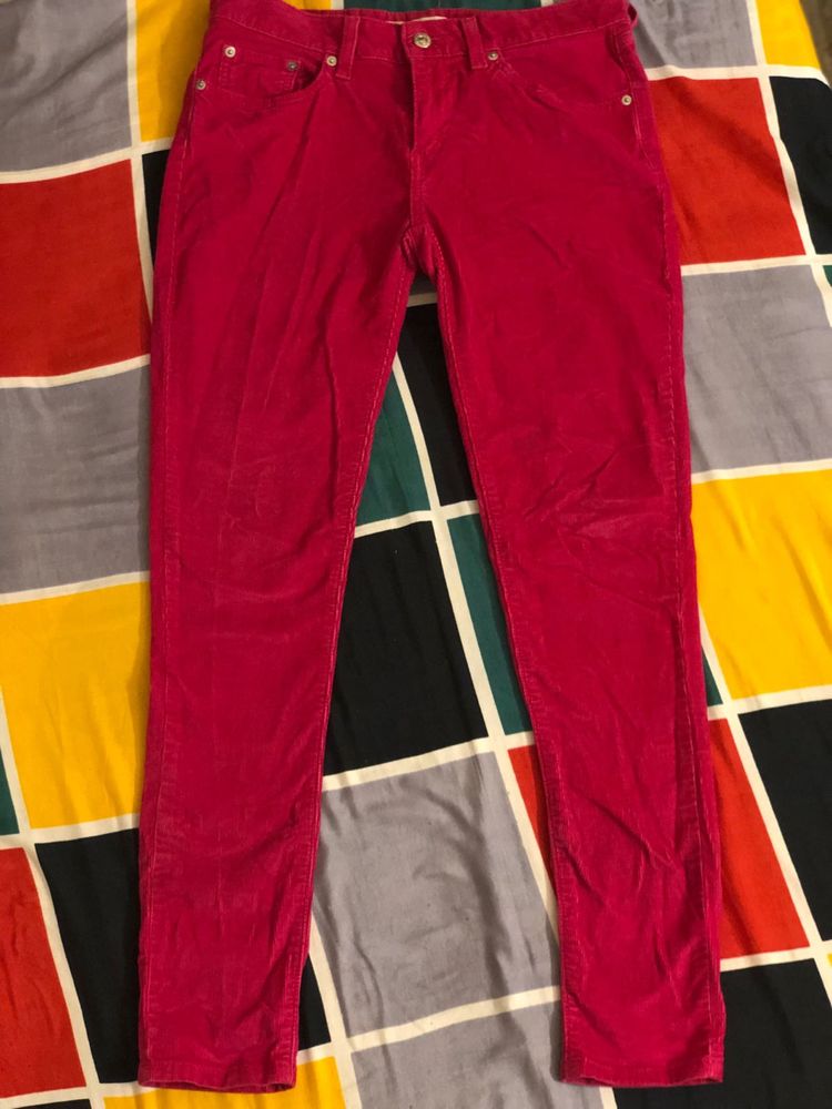 Pink Corduroy Pants