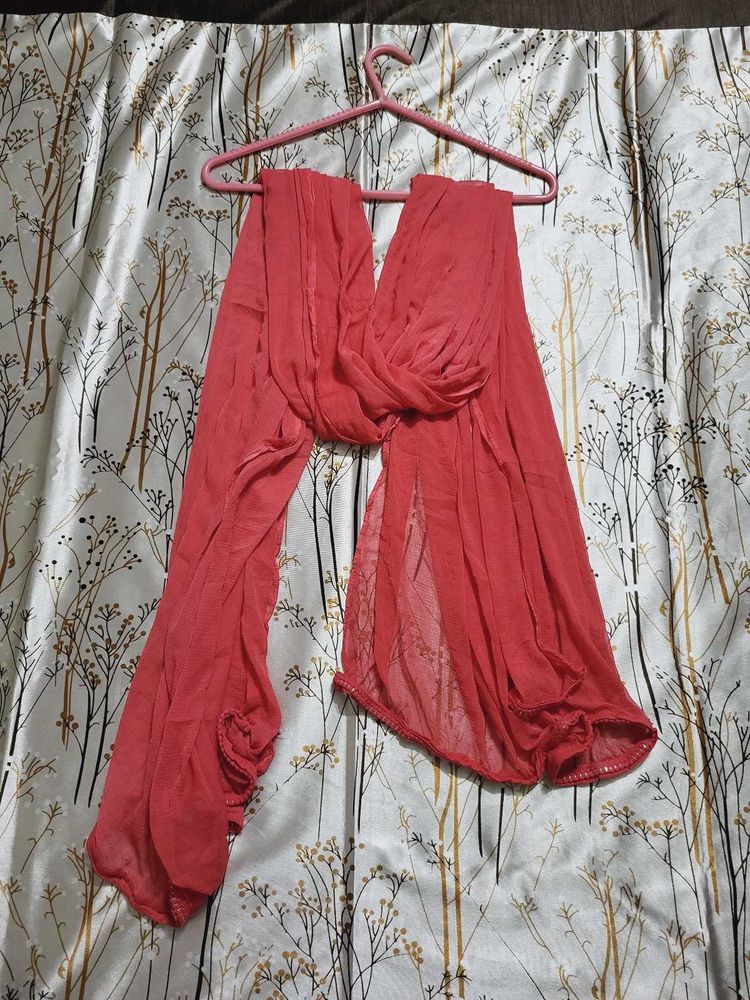 Rose Pink Solid Dupatta 💓