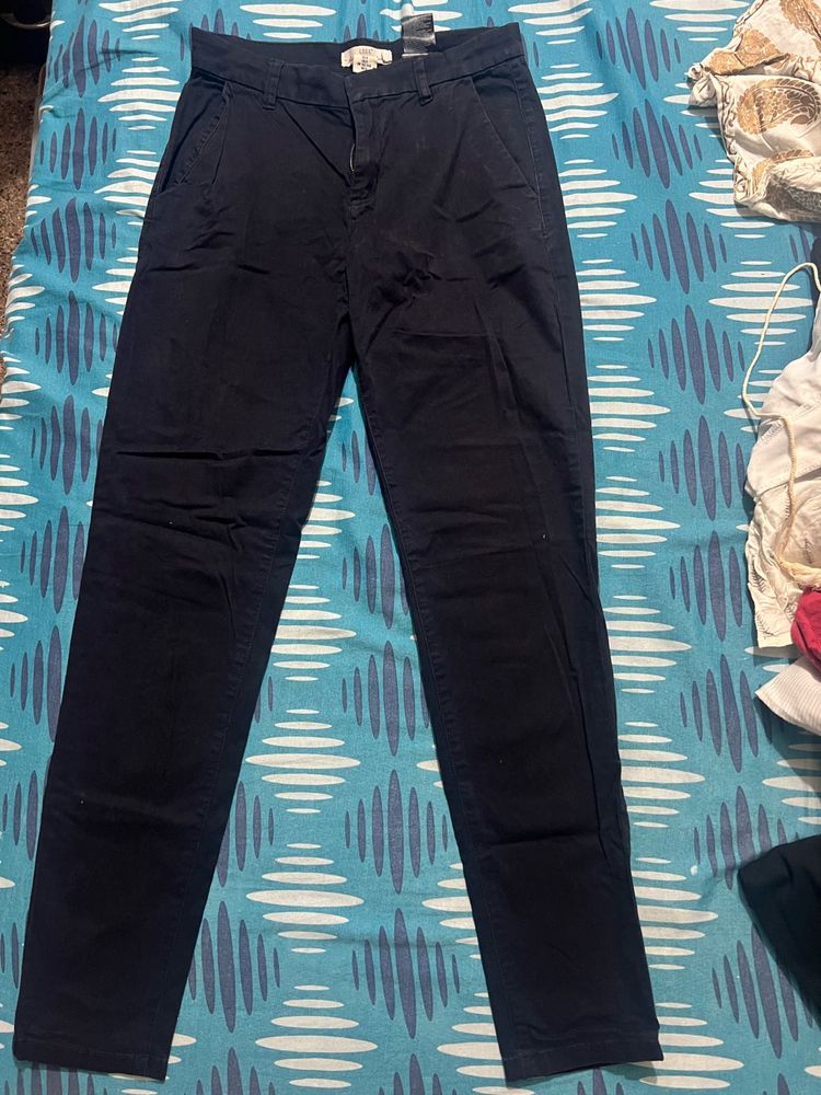 Chic Navy Blue Pants- Formals