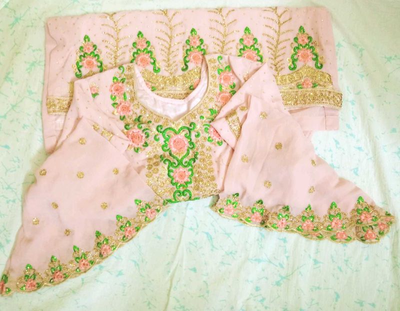 Pink Embroidered Salwar Kameez