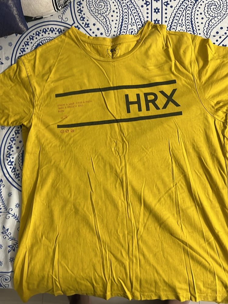 Yellow HRX Tshirt Used XXL Size