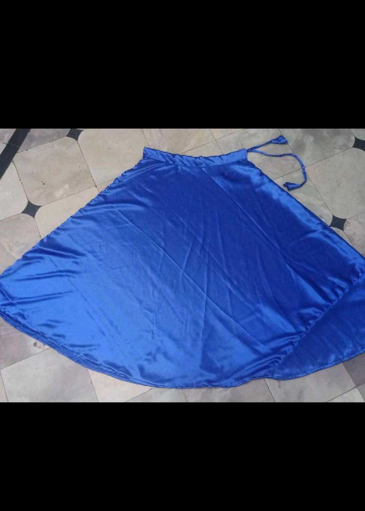 Satin Blue Lehenga