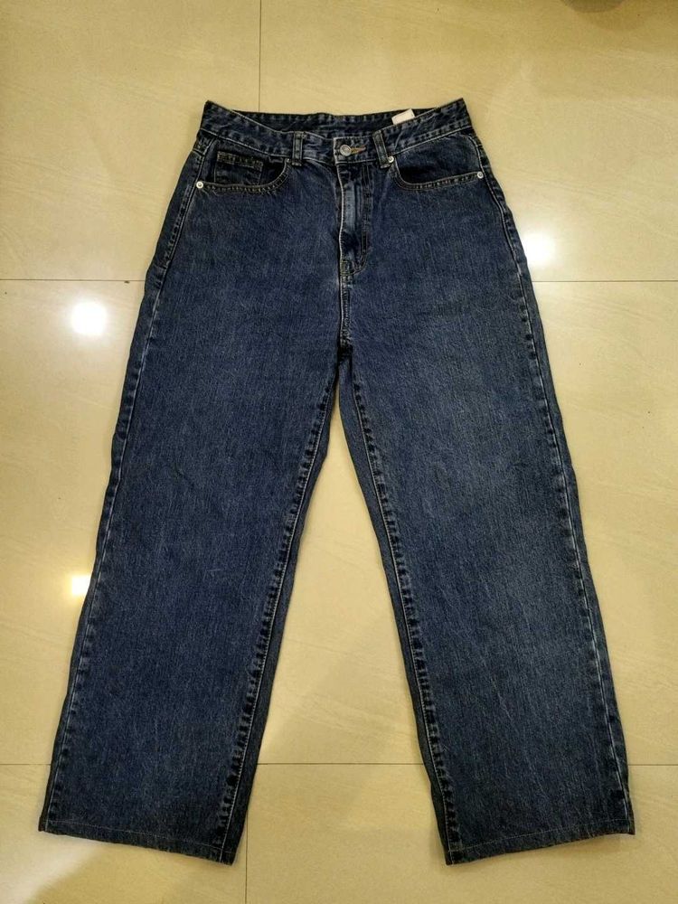Wide Leg Denim Jeans