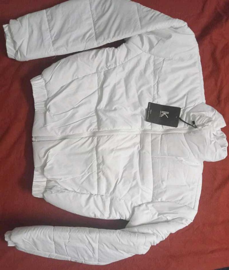 White Puffer Women Jacket - New with Tag