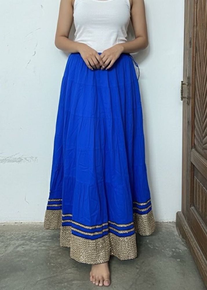 Royal Blue Ethnic Skirt