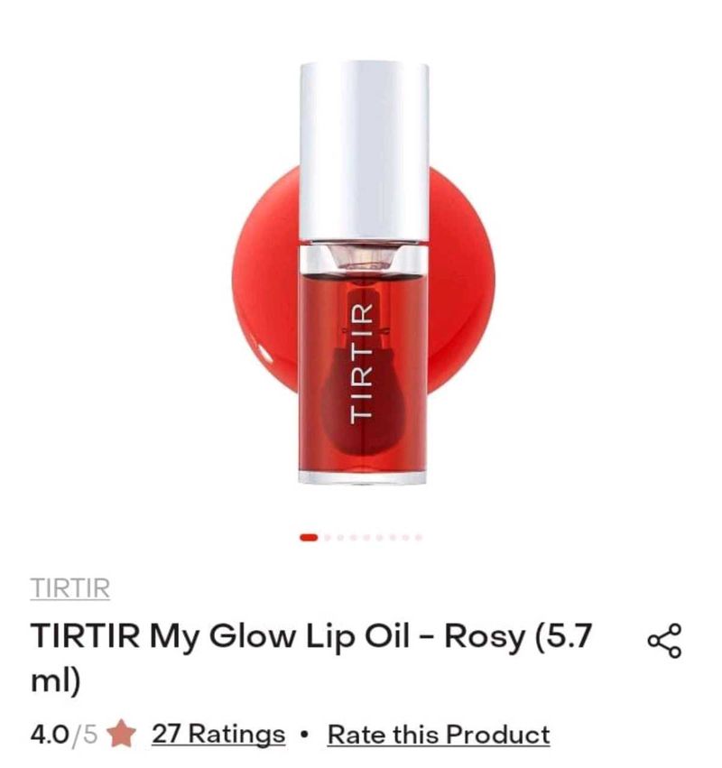 TIRTIR My Glow Lip Oil - Rosy