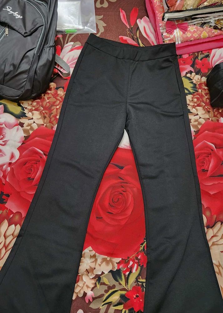 Black bootcut pants