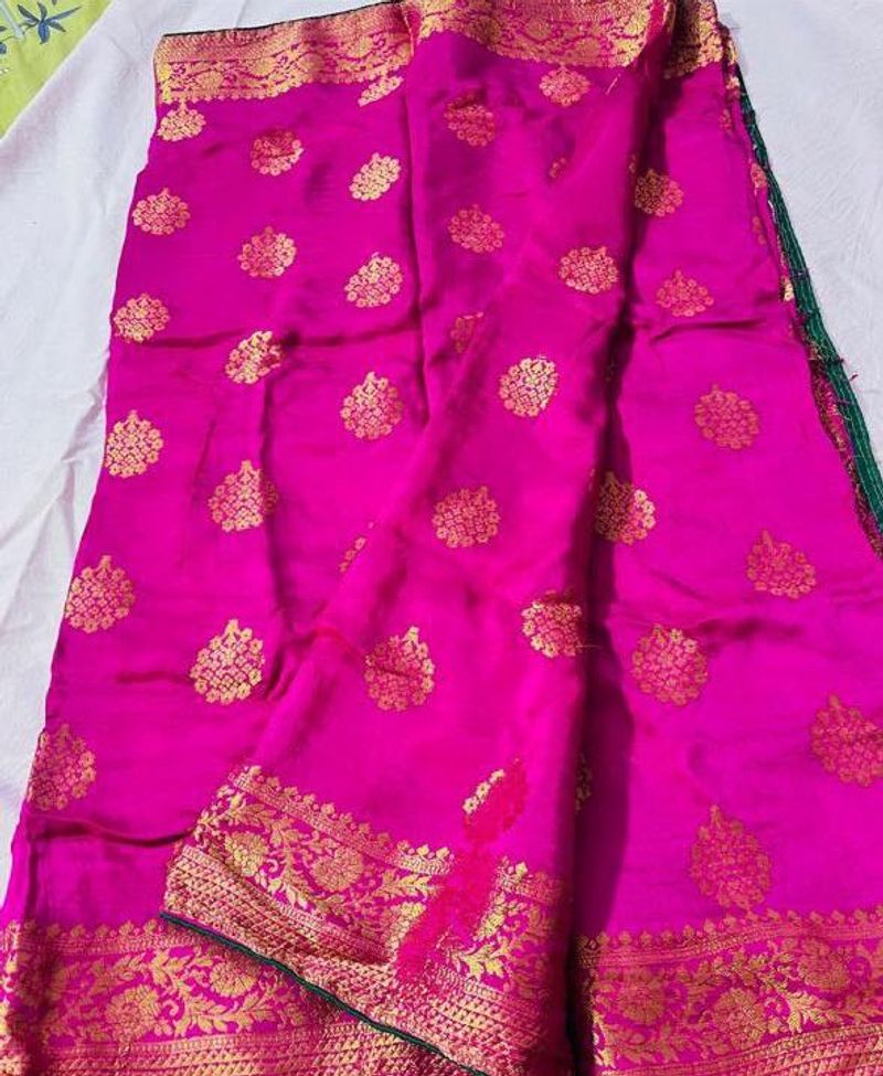 Pink Banarasi Silk Saree