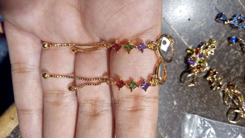 cubic  zicronia earrings